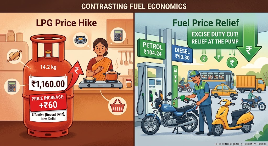 Image related to India's Excise Duty Cuts on Petrol & Diesel Amid Oil Crisis.