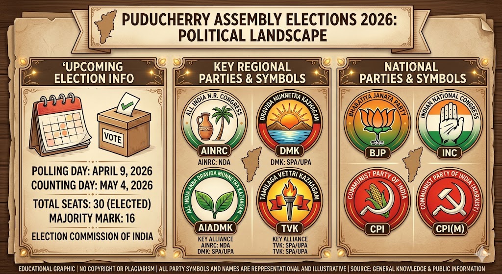 Image related to Puducherry 2026 Elections: Battle for Power and Development