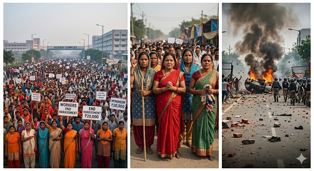 Image related to  "Noida Protest April 2026: Workers Demand Wage Hikes" 