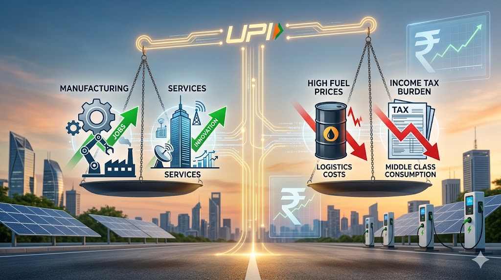 Image related to Digital Payments & India's Growth: Manufacturing vs Services