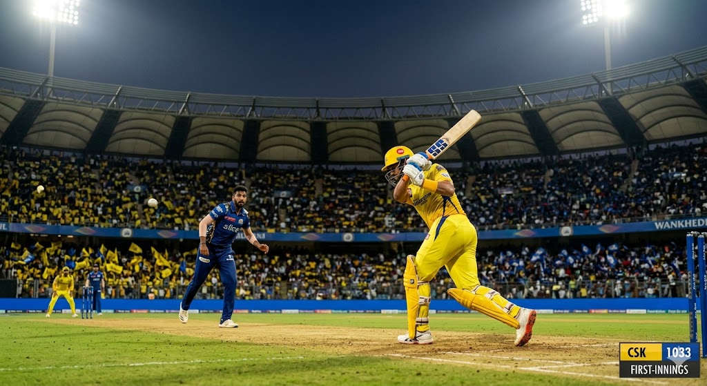 Image related to CSK vs MI IPL 2026: Chennai Wins by 103 Runs