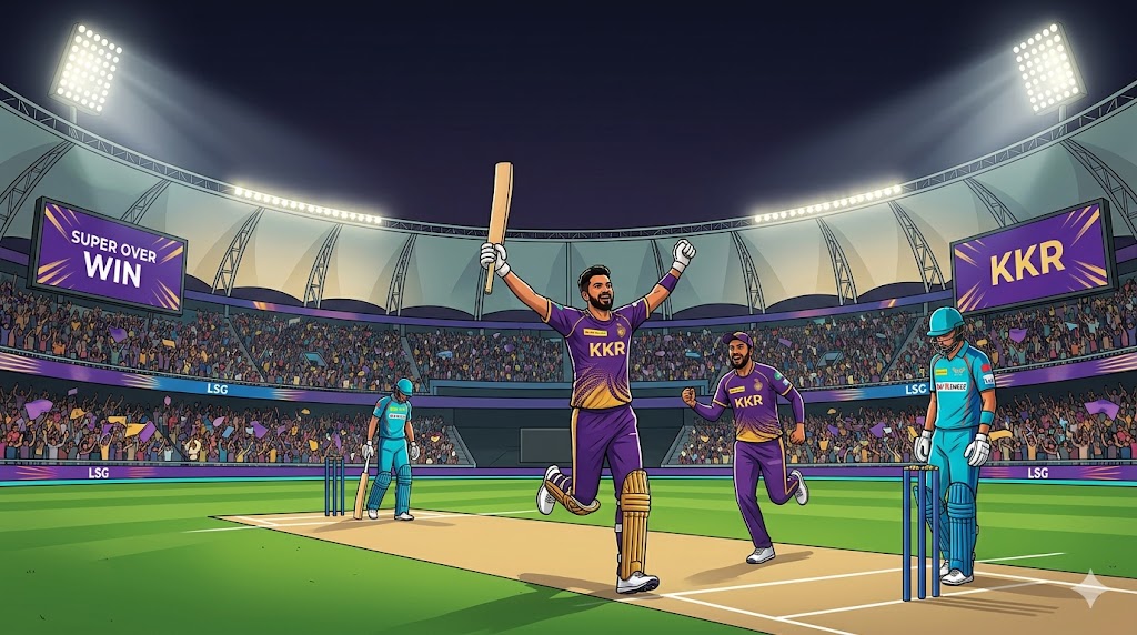 Image related to LSG vs KKR IPL 2026: Thrilling Tie Ends in KKR win