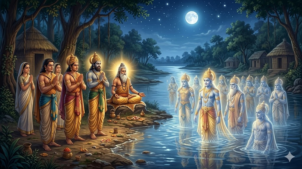 Image related to Ashramavasika Parva: The Hermitage Chapter of Mahabharata