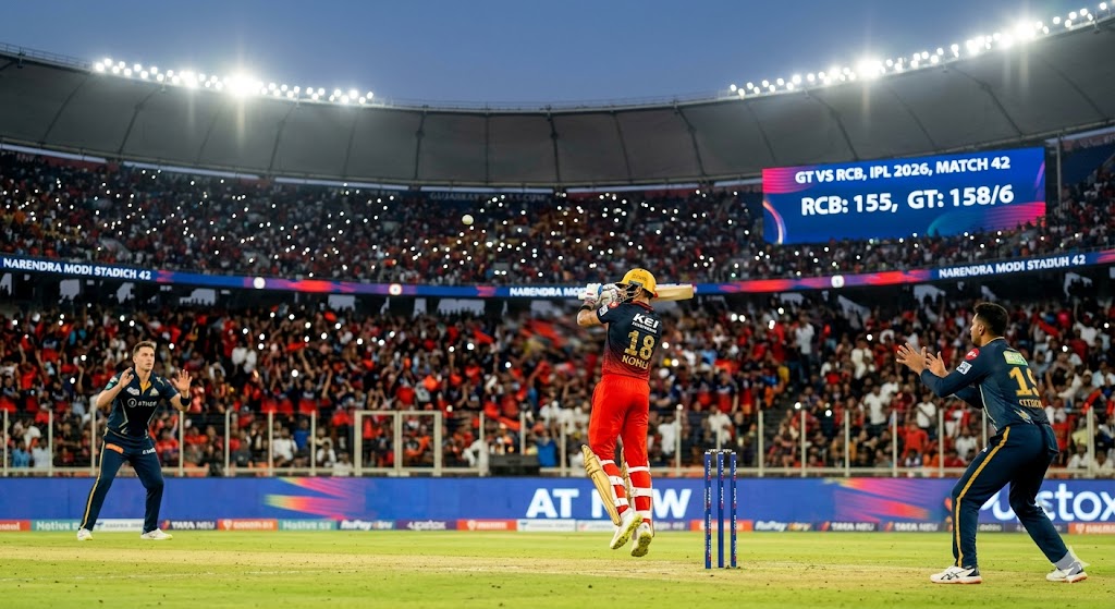 Image related to RCB vs GT IPL 2026: GT Clinch 4-Wicket Win in Match