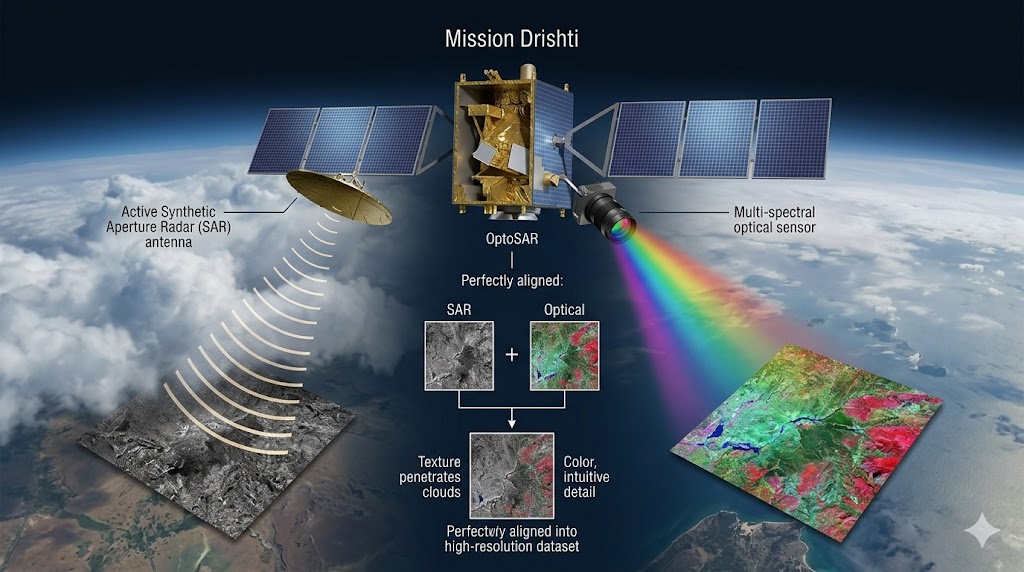 Image related to GalaxEye Launches Mission Drishti: World's First OptoSAR Satellite
