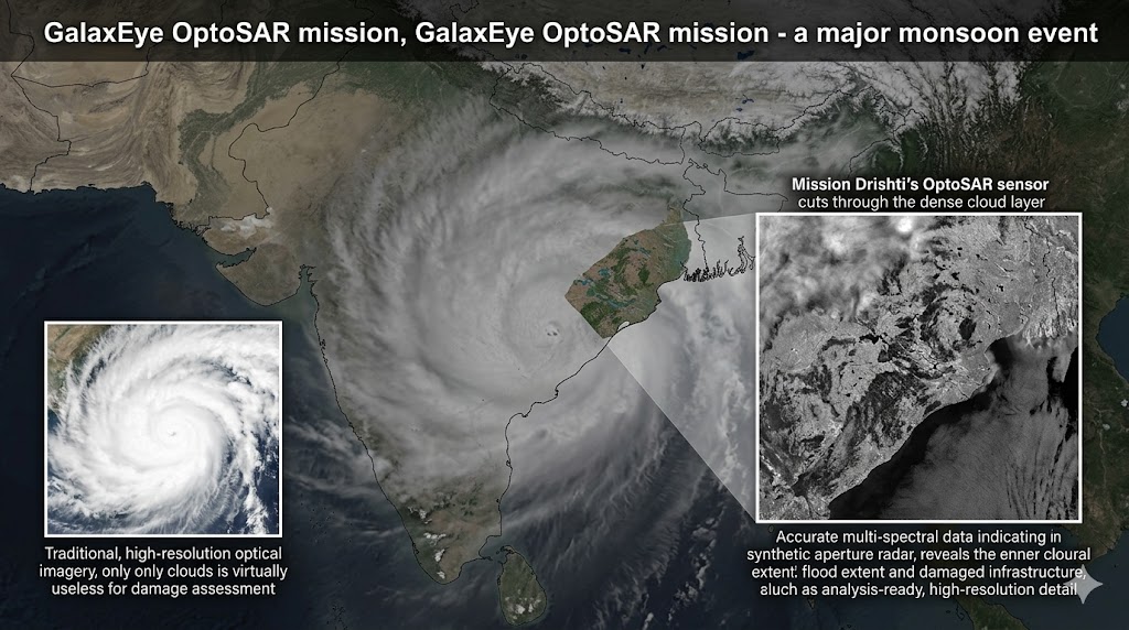 Image related to GalaxEye Launches Mission Drishti: World's First OptoSAR Satellite